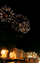 Фейерверк в честь наступающего Нового года. Фото: пресс-служба мэрии Иркутска